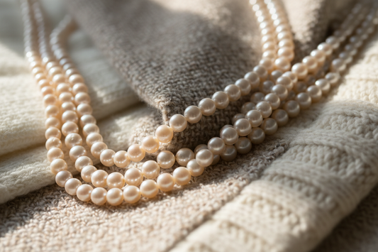 Elegante Perlenketten als Winter-Schmucktrend