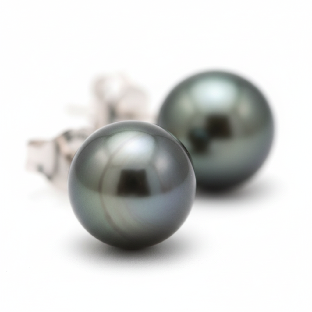 Tahiti Perlen Ohrstecker - 925 Silber