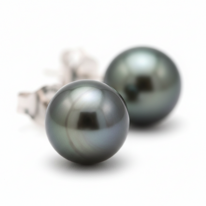 Tahiti Perlen Ohrstecker - 925 Silber