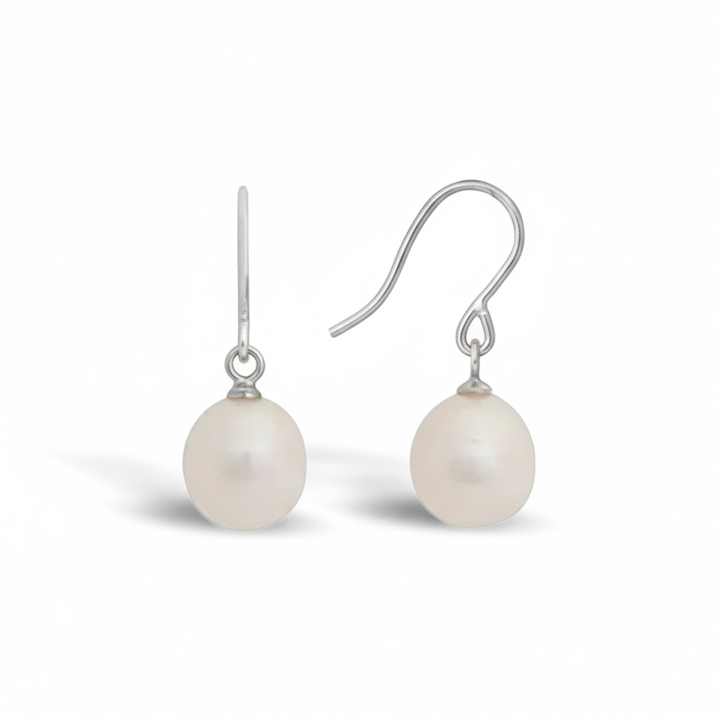 Perlen Ohrhänger aus 925er Silber