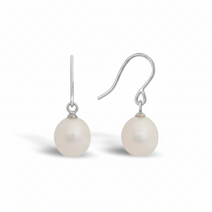 Perlen Ohrhänger aus 925er Silber