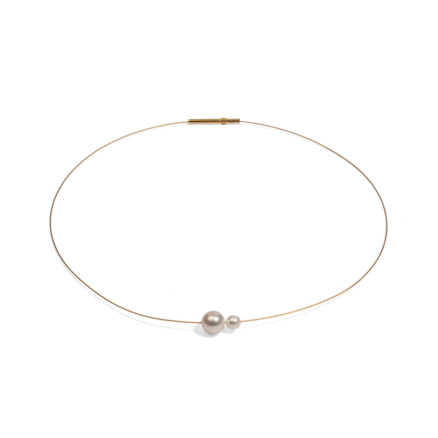 Halsreif mit Süßwasser-Perlen