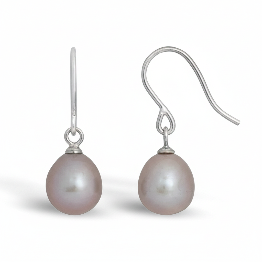 Perlen Ohrhänger aus 925er Silber