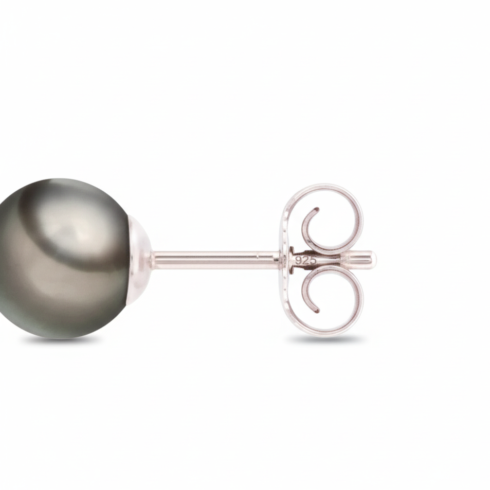 Tahiti Perlen Ohrstecker - 925 Silber