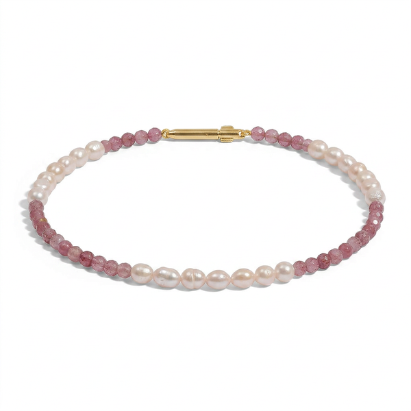 Perlenarmband mit Turmalin-Steinen